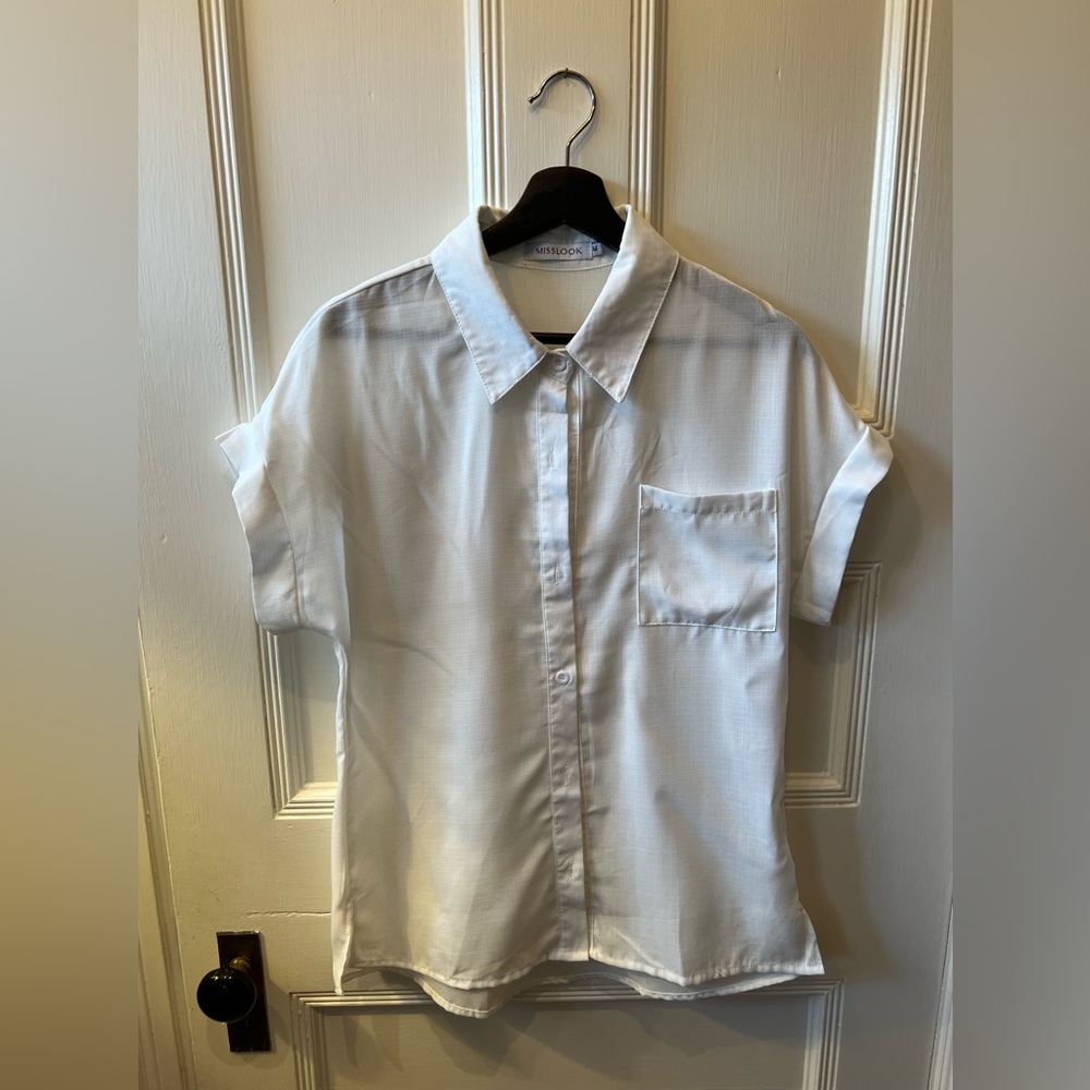 MISSLOOK | Women’s Button Down Shirt Roll-up Sleeve